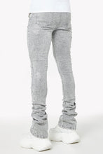 Load image into Gallery viewer, GUAPI Smoke Grey Distressed Cross Denim