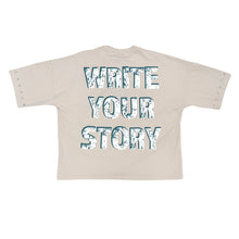 Load image into Gallery viewer, Stray Stray wide &amp; crop fit tee (Bone)