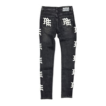 Load image into Gallery viewer, Mixed Emotions Monogram Denim Black Wash