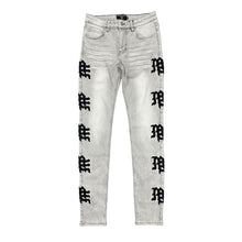 Load image into Gallery viewer, Mixed Emotions Monogram Denim Grey Wash