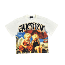 Load image into Gallery viewer, MIXED EMOTIONS 'Twin' Rhinestone Cream Tee