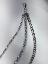 Load image into Gallery viewer, DRUNZ 3 LAYER SILVER WALLET CHAIN