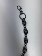 Load image into Gallery viewer, DRUNZ BLK SKELETON WALLET CHAIN