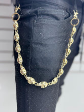 Load image into Gallery viewer, DRUNZ GOLD SKULL WALLET CHAIN