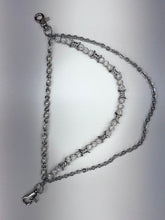 Load image into Gallery viewer, DRUNZ SILVER W WHITE 3 LAYER WALLET CHAIN