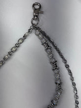 Load image into Gallery viewer, DRUNZ SILVER W WHITE 3 LAYER WALLET CHAIN