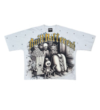 Load image into Gallery viewer, Stray One of a kind wide &amp; crop fit tee (Light Grey)