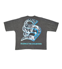 Load image into Gallery viewer, Stray Prove them wide &amp; crop fit tee (Charcoal)