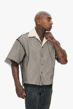 Load image into Gallery viewer, Valabasas "VEGAPUNK" FISHNET BUTTON DOWN (VEGAPUNK - OFF WHITE)