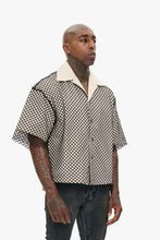 Load image into Gallery viewer, Valabasas "VEGAPUNK" FISHNET BUTTON DOWN (VEGAPUNK - OFF WHITE)