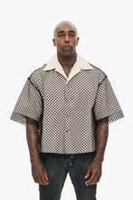 Load image into Gallery viewer, Valabasas "VEGAPUNK" FISHNET BUTTON DOWN (VEGAPUNK - OFF WHITE)