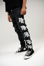 Load image into Gallery viewer, Mixed Emotions Monogram Denim Black Wash