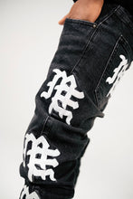 Load image into Gallery viewer, Mixed Emotions Monogram Denim Black Wash