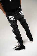 Load image into Gallery viewer, Mixed Emotions Monogram Denim Black Wash