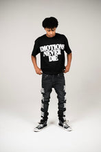 Load image into Gallery viewer, Mixed Emotions Monogram Denim Black Wash