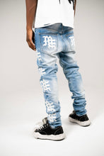 Load image into Gallery viewer, Mixed Emotions Monogram Denim Blue Wash