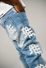 Load image into Gallery viewer, Mixed Emotions Monogram Denim Blue Wash