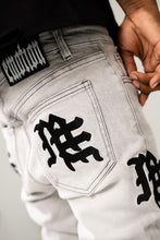 Load image into Gallery viewer, Mixed Emotions Monogram Denim Grey Wash