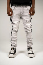 Load image into Gallery viewer, Mixed Emotions Monogram Denim Grey Wash