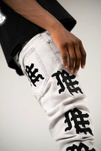 Load image into Gallery viewer, Mixed Emotions Monogram Denim Grey Wash