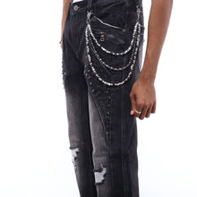 Load image into Gallery viewer, Gunzinii denim pants (Black)