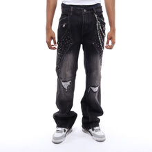Load image into Gallery viewer, Gunzinii denim pants (Black)