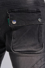 Load image into Gallery viewer, PHEELINGS "SHOOT FOR THE STARS" STACK CARGO DENIM (BLACK WASH)