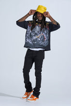 Load image into Gallery viewer, PHEELINGS "BLACK LABEL DISTRESSED STACK" STACKED DENIM (JET BLACK)
