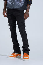 Load image into Gallery viewer, PHEELINGS "BLACK LABEL DISTRESSED STACK" STACKED DENIM (JET BLACK)