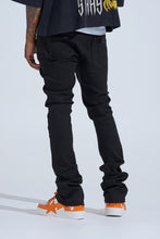 Load image into Gallery viewer, PHEELINGS "BLACK LABEL DISTRESSED STACK" STACKED DENIM (JET BLACK)
