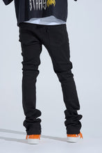 Load image into Gallery viewer, PHEELINGS "BLACK LABEL DISTRESSED STACK" STACKED DENIM (JET BLACK)