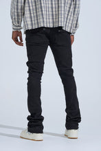 Load image into Gallery viewer, PHEELINGS "FIRST MILLION" RHINESTONE Stacked Denim (JET BLACK)