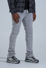 Load image into Gallery viewer, PHEELINGS "FIRST MILLION" RHINESTONE Stacked Denim (LIGHT GREY)