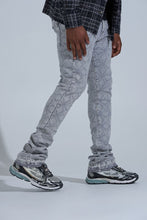 Load image into Gallery viewer, PHEELINGS "FIRST MILLION" RHINESTONE Stacked Denim (LIGHT GREY)