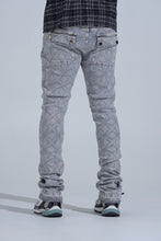Load image into Gallery viewer, PHEELINGS "FIRST MILLION" RHINESTONE Stacked Denim (LIGHT GREY)
