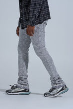Load image into Gallery viewer, PHEELINGS "FIRST MILLION" RHINESTONE Stacked Denim (LIGHT GREY)