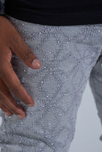 Load image into Gallery viewer, PHEELINGS "FIRST MILLION" RHINESTONE Stacked Denim (LIGHT GREY)