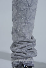 Load image into Gallery viewer, PHEELINGS "FIRST MILLION" RHINESTONE Stacked Denim (LIGHT GREY)