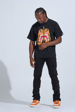 Load image into Gallery viewer, PHEELINGS "BLACK LABEL CARGO" STACK DENIM (JET BLACK)