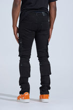 Load image into Gallery viewer, PHEELINGS "BLACK LABEL CARGO" STACK DENIM (JET BLACK)