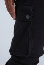 Load image into Gallery viewer, PHEELINGS "BLACK LABEL CARGO" STACK DENIM (JET BLACK)