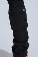 Load image into Gallery viewer, PHEELINGS "BLACK LABEL CARGO" STACK DENIM (JET BLACK)