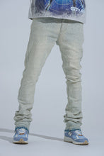 Load image into Gallery viewer, PHEELINGS "FIRST MILLION" RHINESTONE Stacked Denim (LIGHT BLUE)