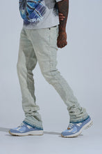 Load image into Gallery viewer, PHEELINGS "FIRST MILLION" RHINESTONE Stacked Denim (LIGHT BLUE)
