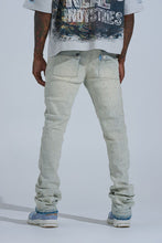 Load image into Gallery viewer, PHEELINGS "FIRST MILLION" RHINESTONE Stacked Denim (LIGHT BLUE)