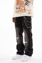 Load image into Gallery viewer, Gunzinii denim pants (Black)