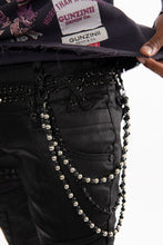 Load image into Gallery viewer, Gunzinii denim pants (COATED BLACK)
