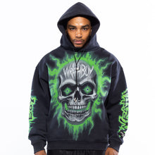 Load image into Gallery viewer, Wrathboy Can't stop wrath hoodie (Black/Green)