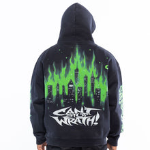 Load image into Gallery viewer, Wrathboy Can't stop wrath hoodie (Black/Green)