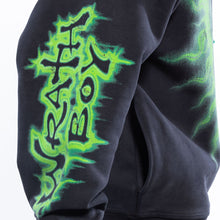 Load image into Gallery viewer, Wrathboy Can't stop wrath hoodie (Black/Green)